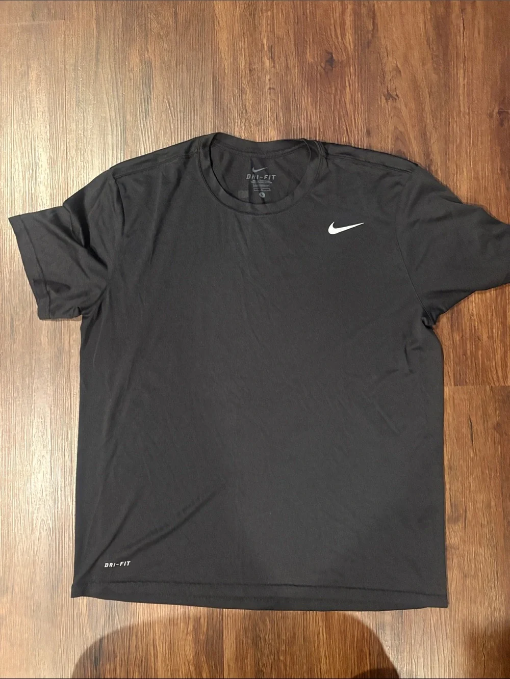 Nike Black Short Sleeve Dri-FIT Crew Tee - Picture 1 of 3
